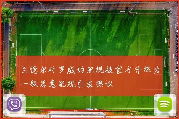 兰德尔对罗威的犯规被官方升级为一级恶意犯规引发热议