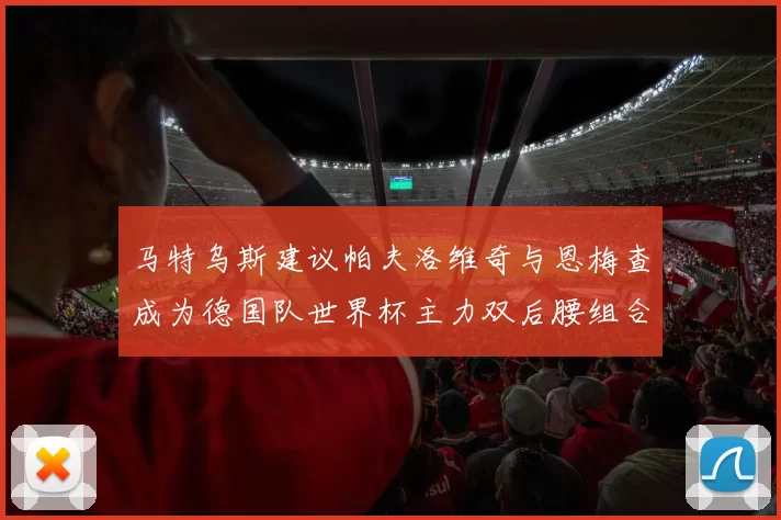 马特乌斯建议帕夫洛维奇与恩梅查成为德国队世界杯主力双后腰组合